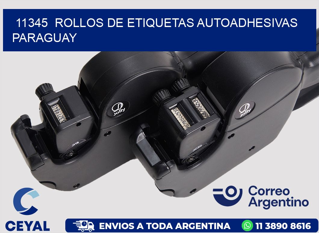 11345  ROLLOS DE ETIQUETAS AUTOADHESIVAS PARAGUAY