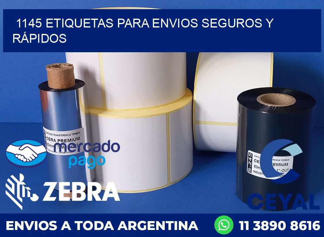 1145 ETIQUETAS PARA ENVIOS SEGUROS Y RÁPIDOS