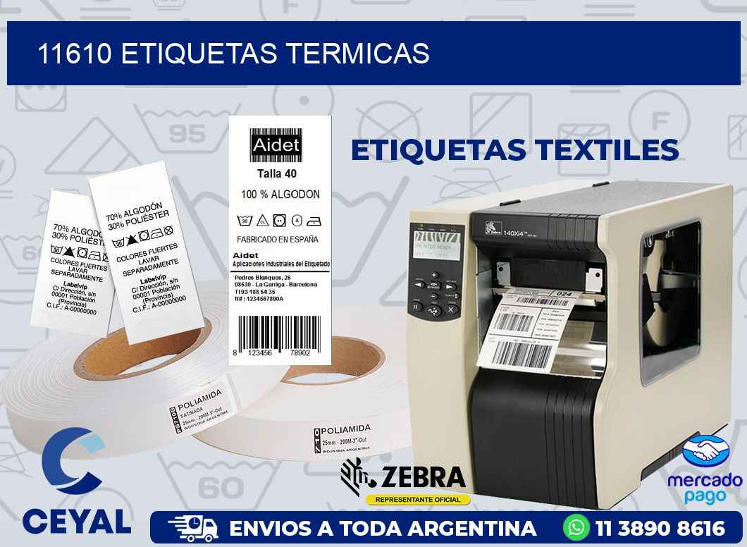 11610 ETIQUETAS TERMICAS