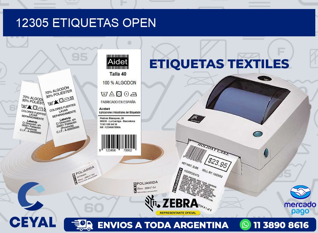 12305 ETIQUETAS OPEN