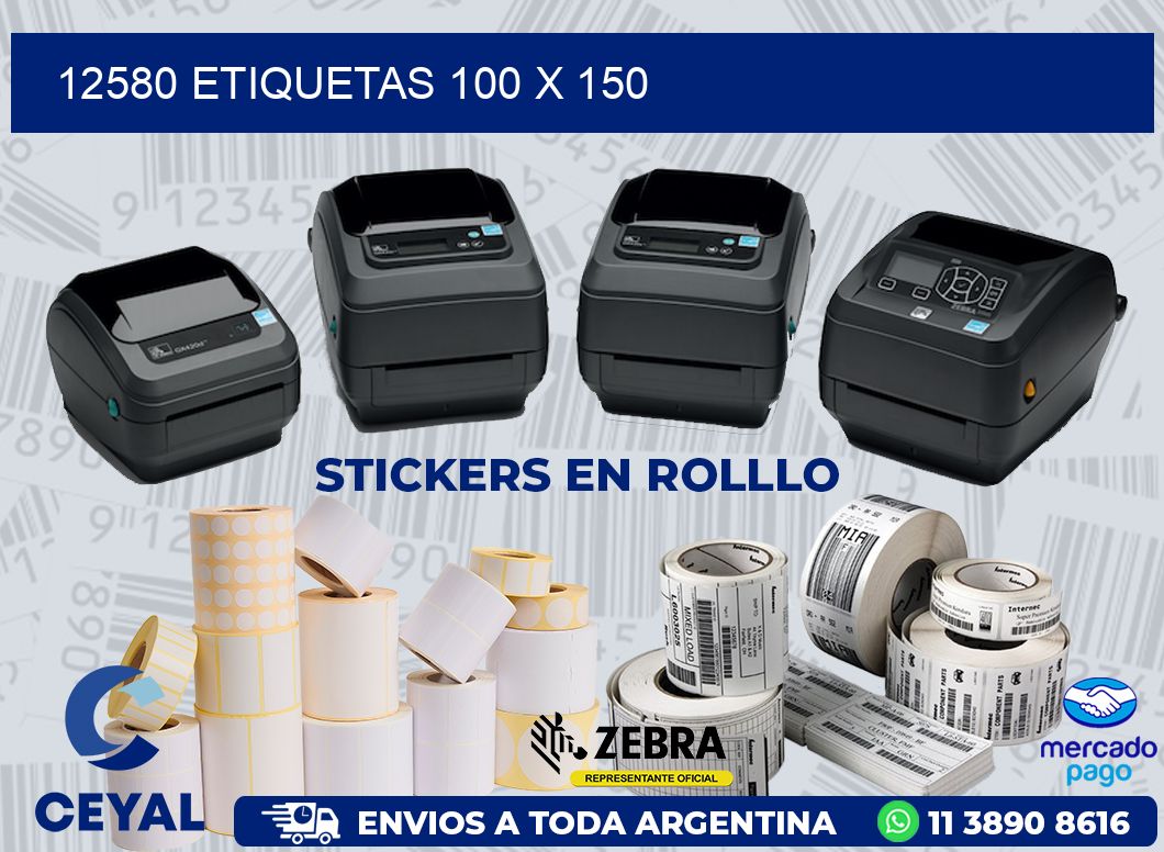 12580 ETIQUETAS 100 X 150