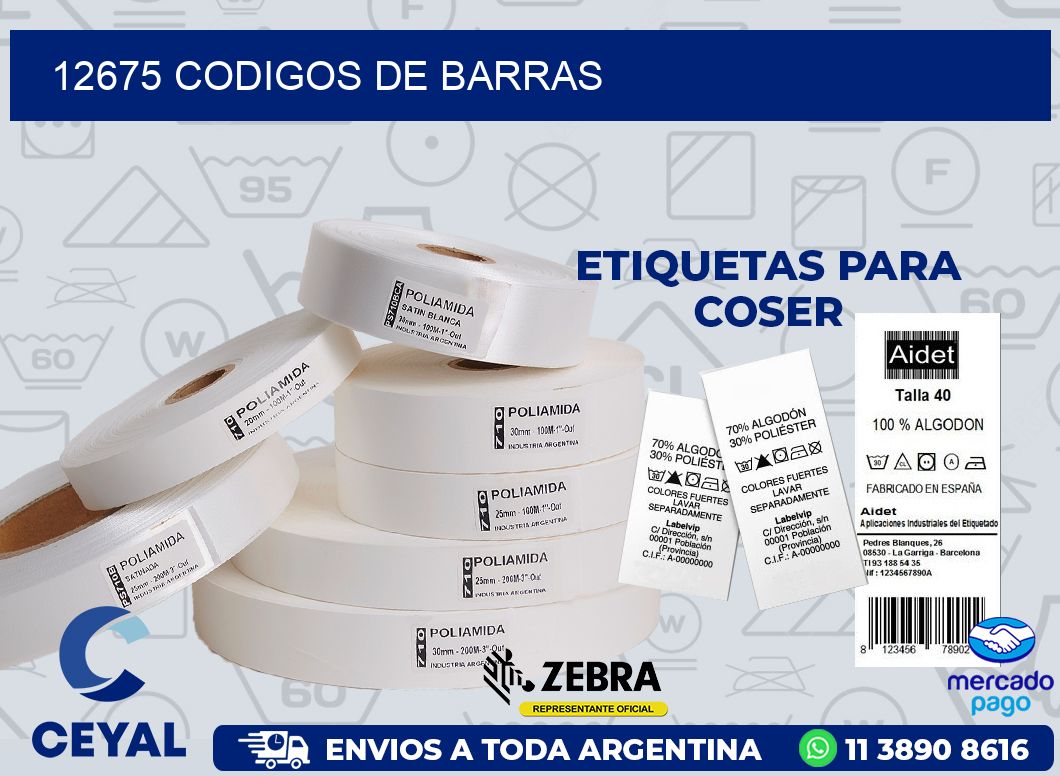 12675 CODIGOS DE BARRAS