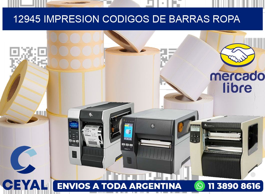 12945 IMPRESION CODIGOS DE BARRAS ROPA