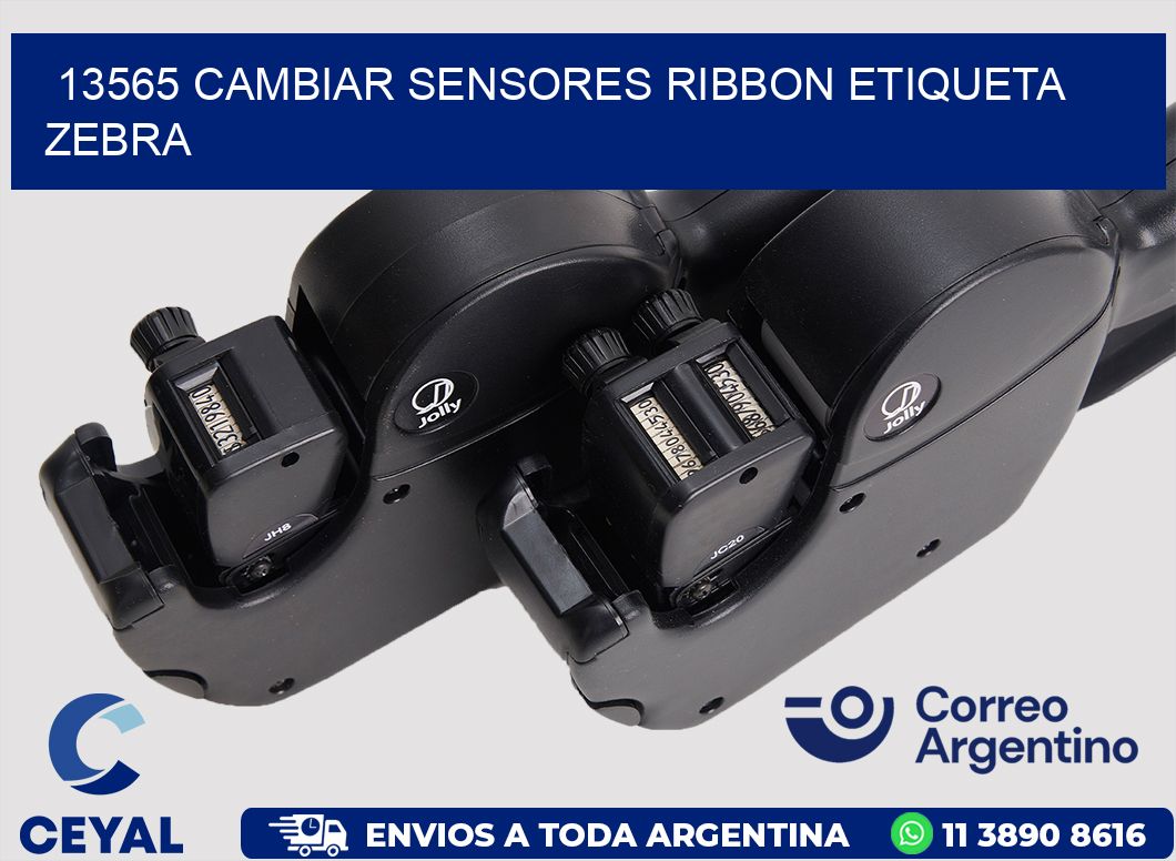 13565 CAMBIAR SENSORES RIBBON ETIQUETA ZEBRA