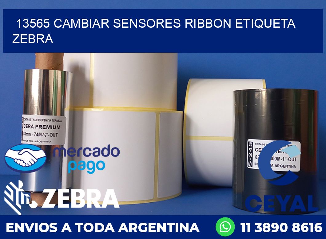 13565 CAMBIAR SENSORES RIBBON ETIQUETA ZEBRA