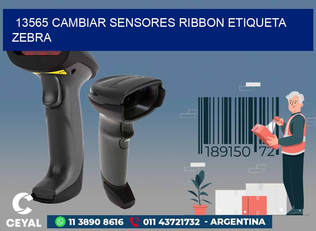 13565 CAMBIAR SENSORES RIBBON ETIQUETA ZEBRA