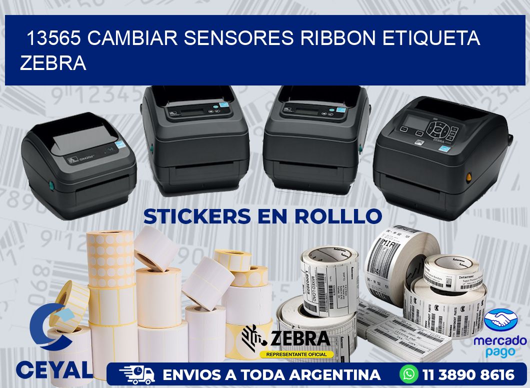 13565 CAMBIAR SENSORES RIBBON ETIQUETA ZEBRA