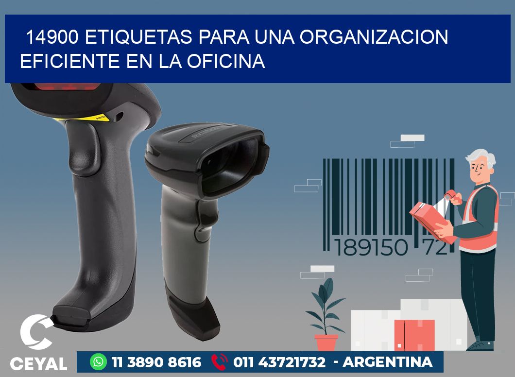 14900 ETIQUETAS PARA UNA ORGANIZACION EFICIENTE EN LA OFICINA