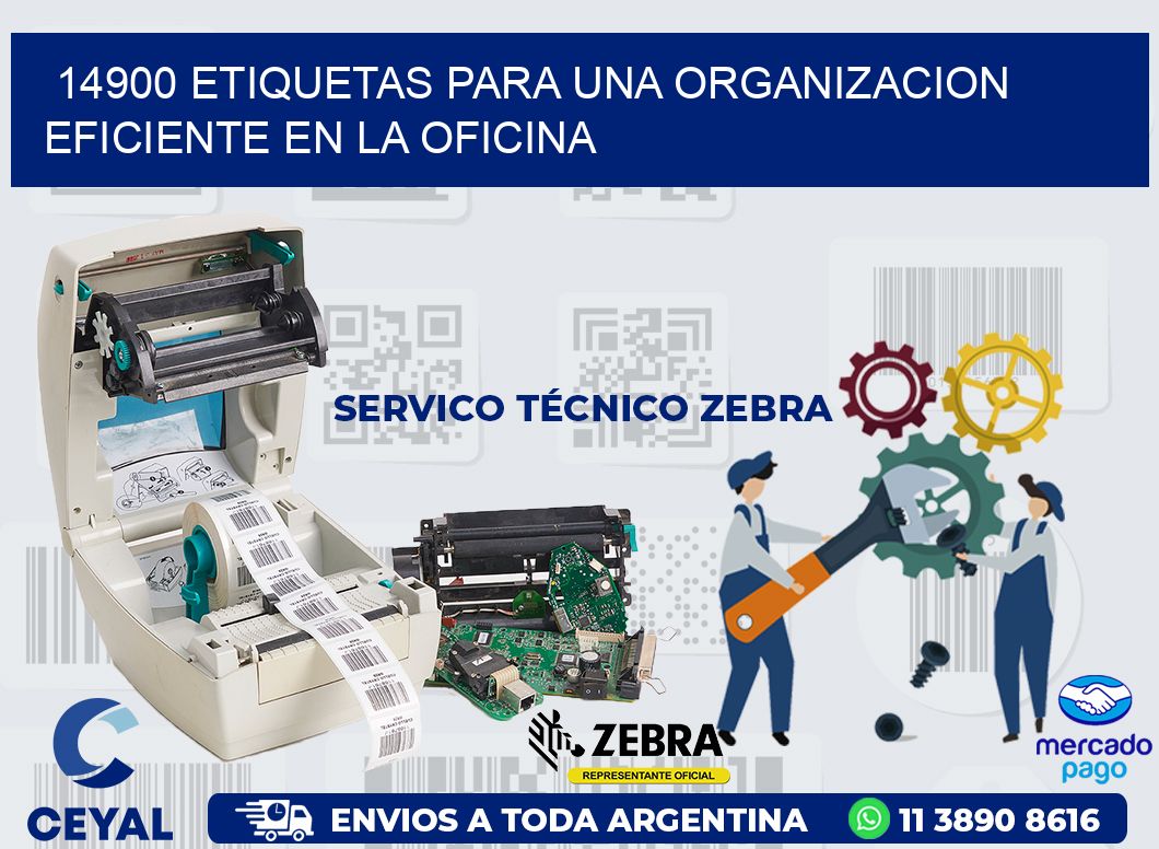 14900 ETIQUETAS PARA UNA ORGANIZACION EFICIENTE EN LA OFICINA