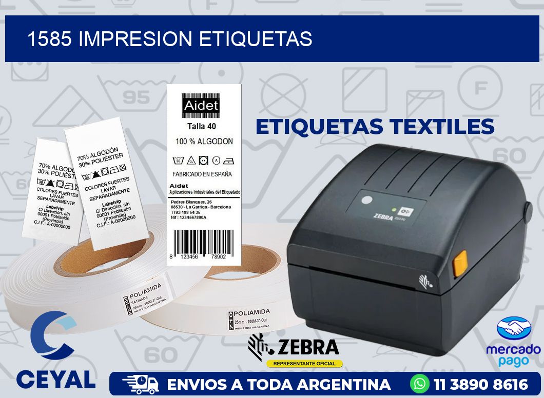 1585 IMPRESION ETIQUETAS