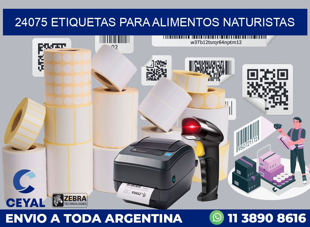 24075 ETIQUETAS PARA ALIMENTOS NATURISTAS