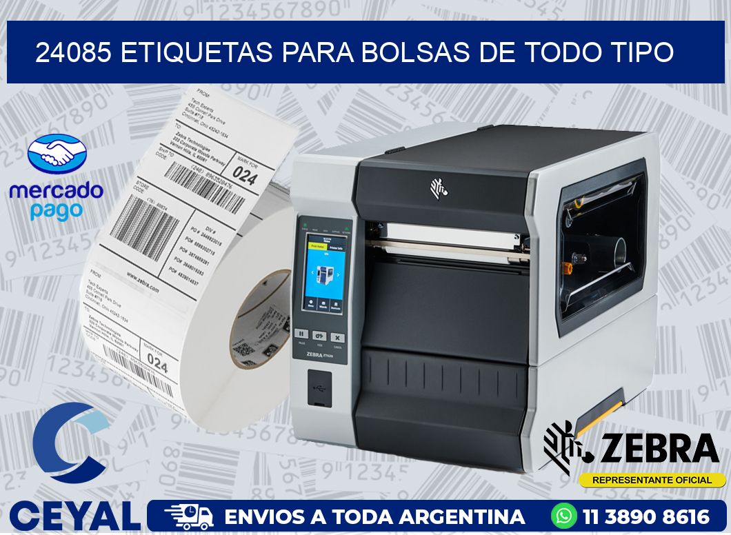 24085 ETIQUETAS PARA BOLSAS DE TODO TIPO