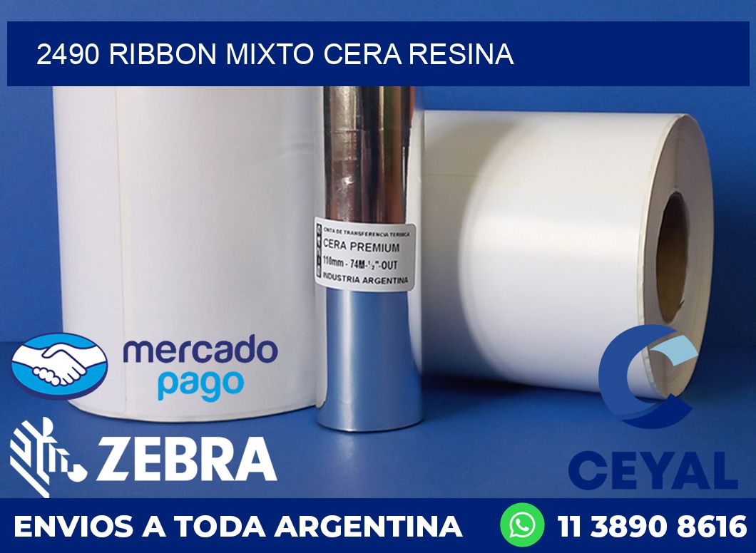 2490 RIBBON MIXTO CERA RESINA