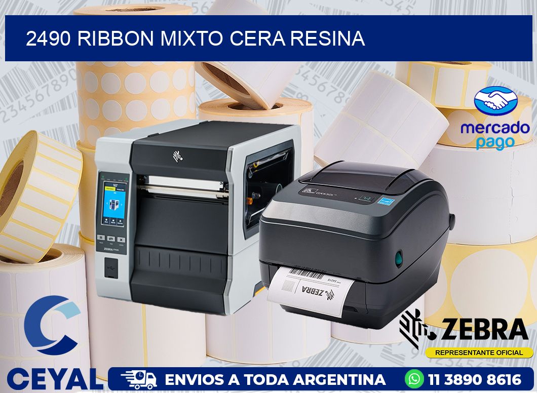 2490 RIBBON MIXTO CERA RESINA