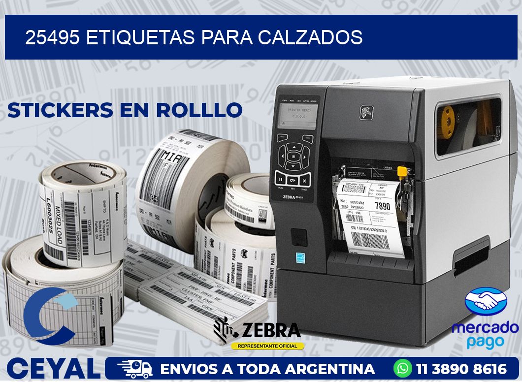 25495 ETIQUETAS PARA CALZADOS