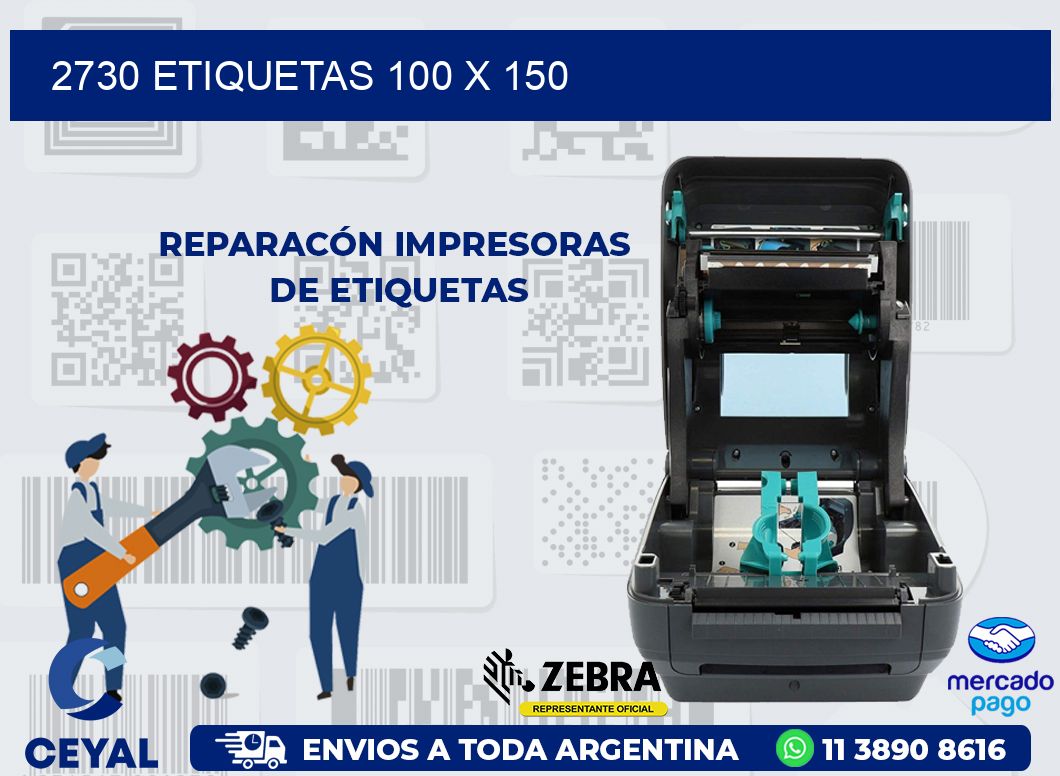 2730 ETIQUETAS 100 X 150