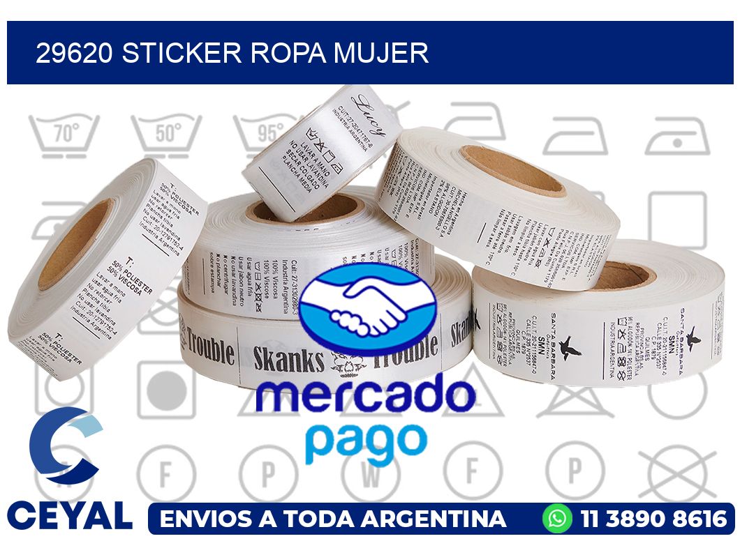 29620 STICKER ROPA MUJER