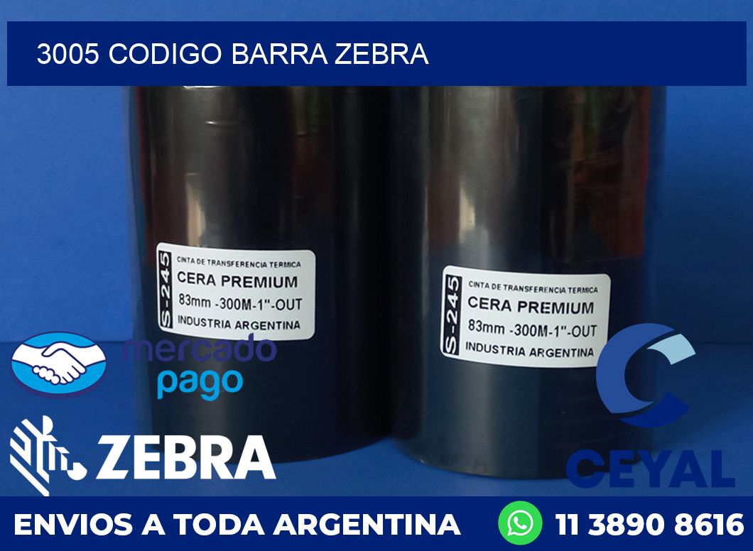 3005 CODIGO BARRA ZEBRA