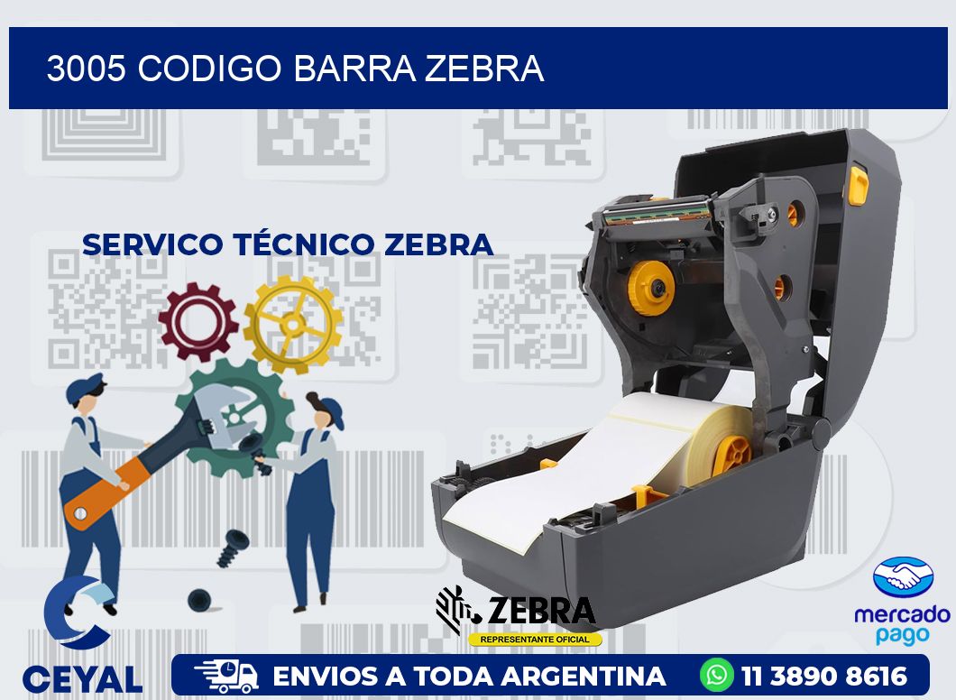 3005 CODIGO BARRA ZEBRA