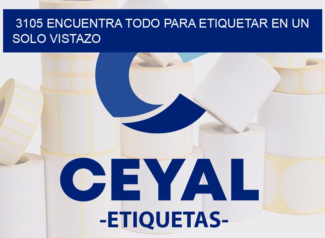 3105 ENCUENTRA TODO PARA ETIQUETAR EN UN SOLO VISTAZO