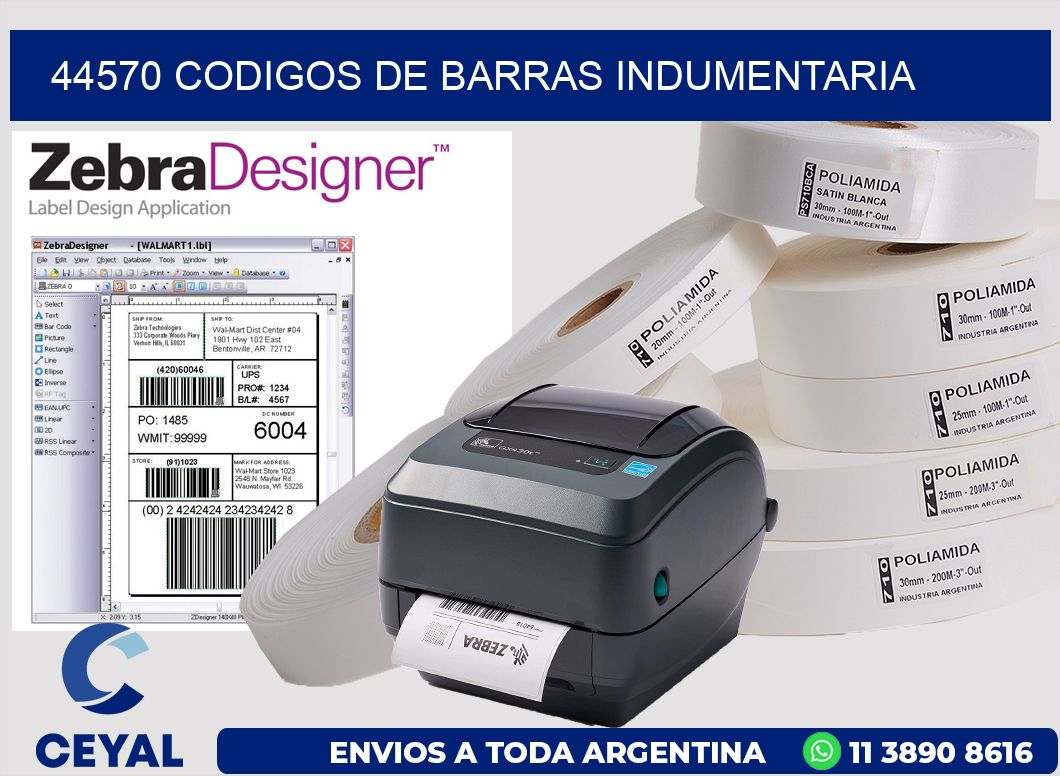 44570 CODIGOS DE BARRAS INDUMENTARIA