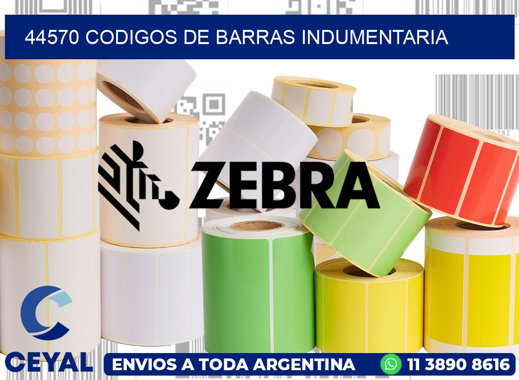 44570 CODIGOS DE BARRAS INDUMENTARIA