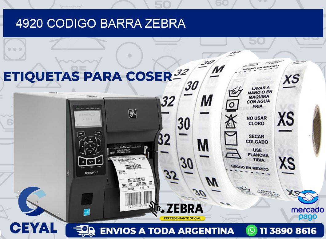 4920 CODIGO BARRA ZEBRA