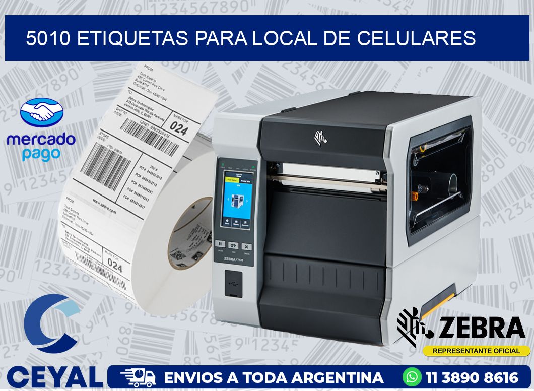 5010 ETIQUETAS PARA LOCAL DE CELULARES