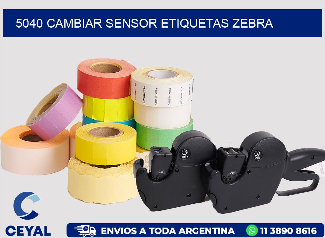 5040 CAMBIAR SENSOR ETIQUETAS ZEBRA