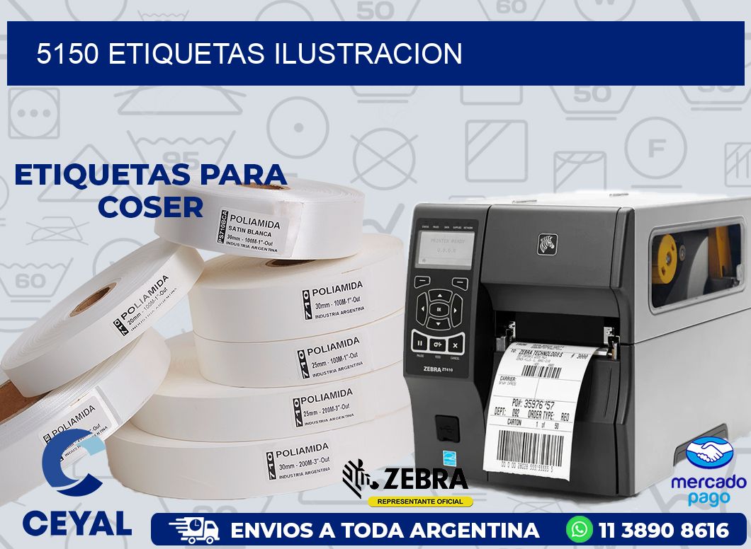 5150 ETIQUETAS ILUSTRACION