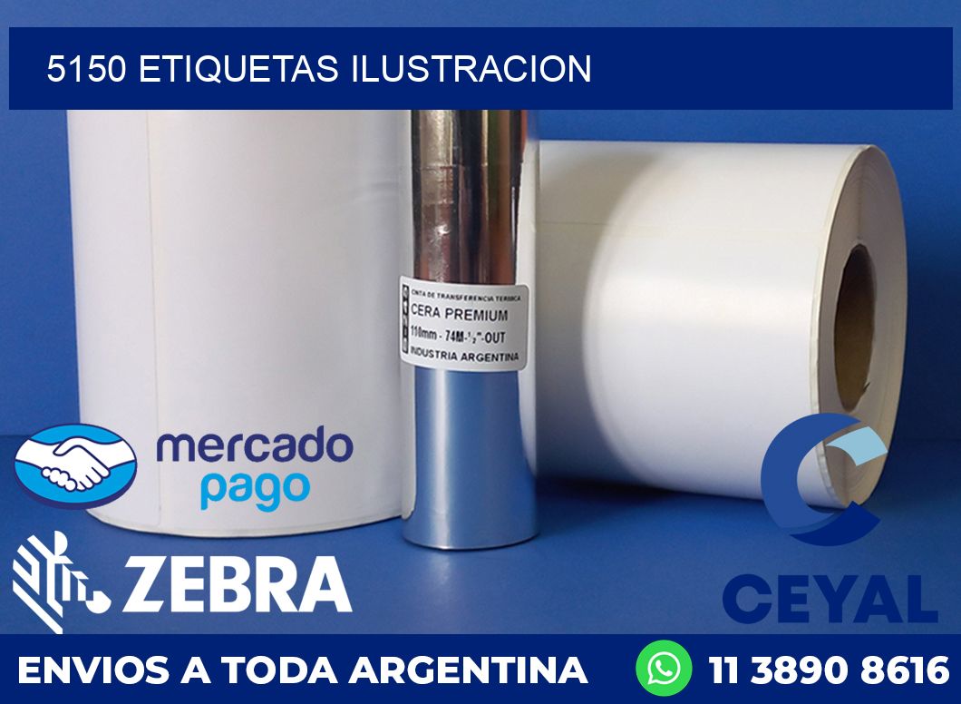 5150 ETIQUETAS ILUSTRACION