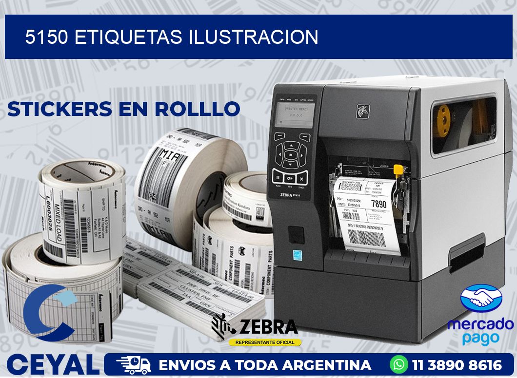 5150 ETIQUETAS ILUSTRACION