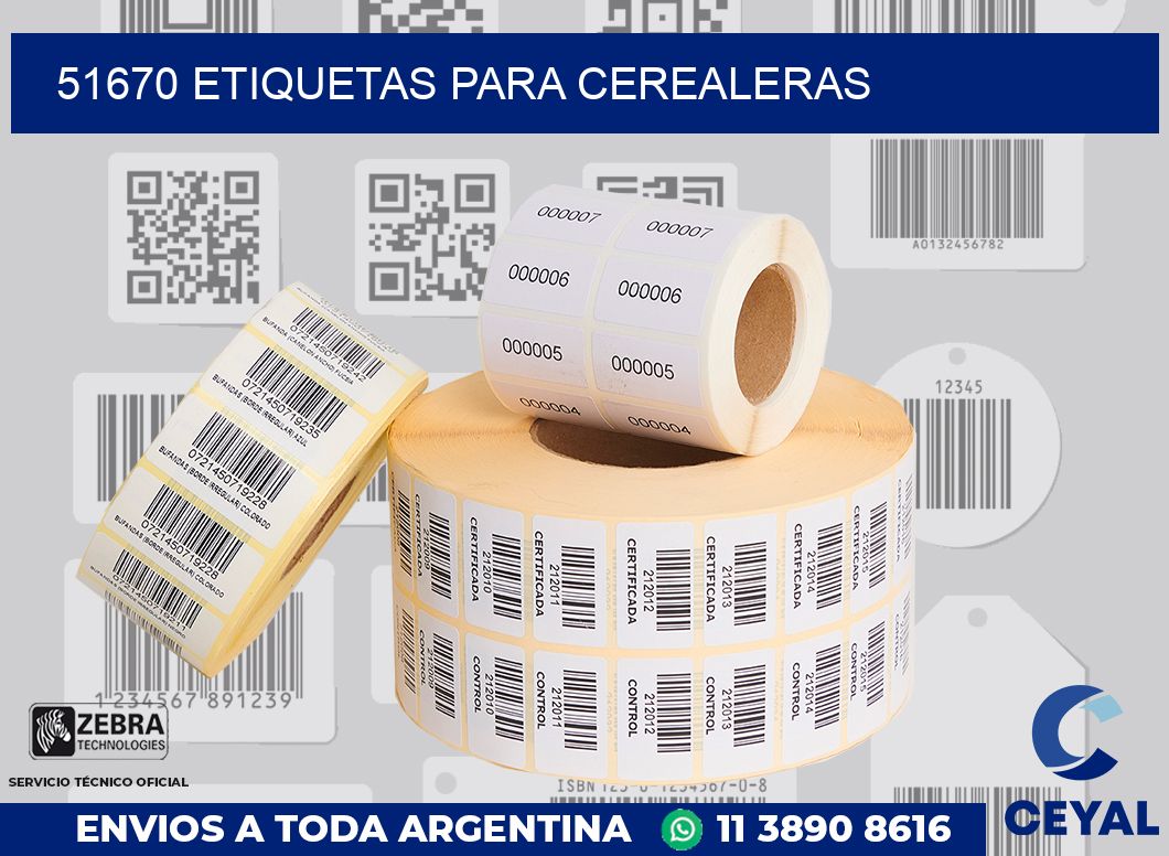 51670 ETIQUETAS PARA CEREALERAS