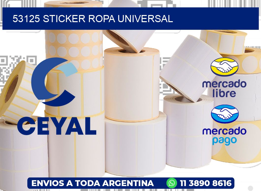 53125 STICKER ROPA UNIVERSAL