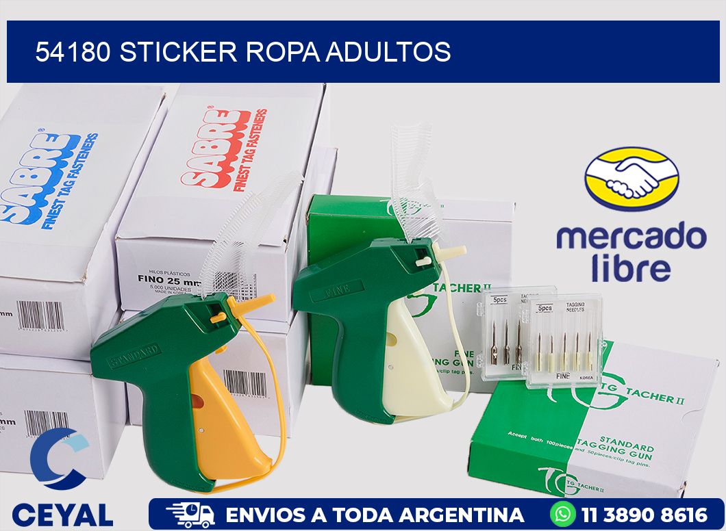 54180 STICKER ROPA ADULTOS