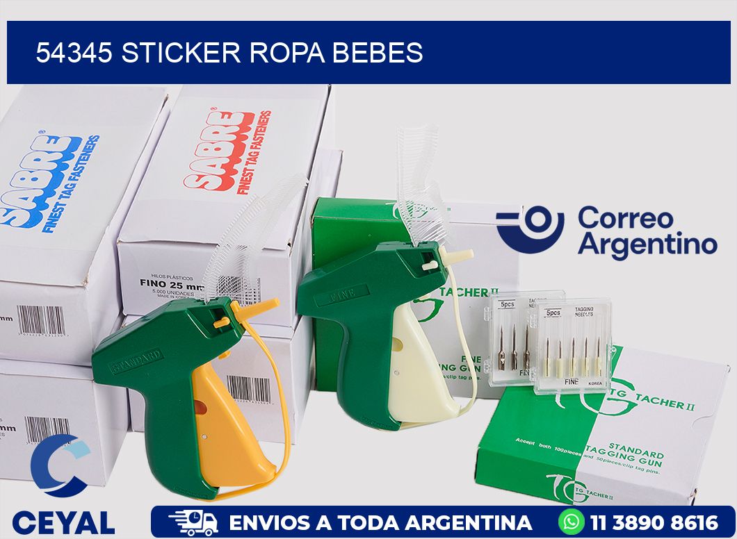54345 STICKER ROPA BEBES