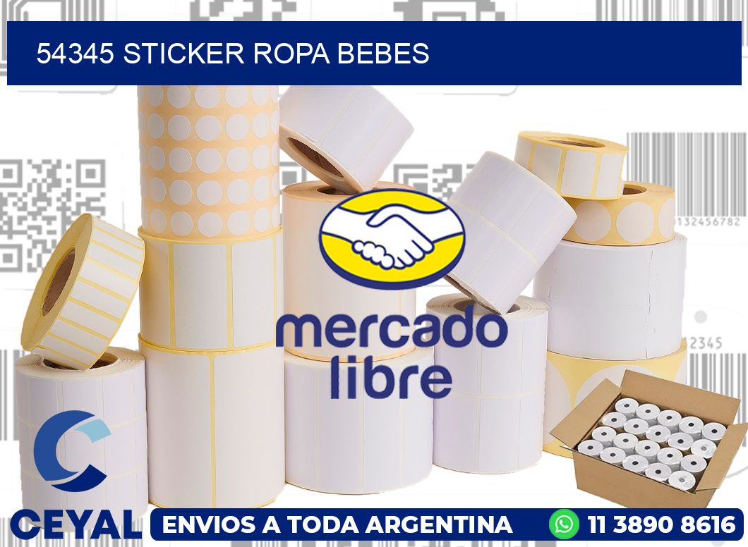 54345 STICKER ROPA BEBES