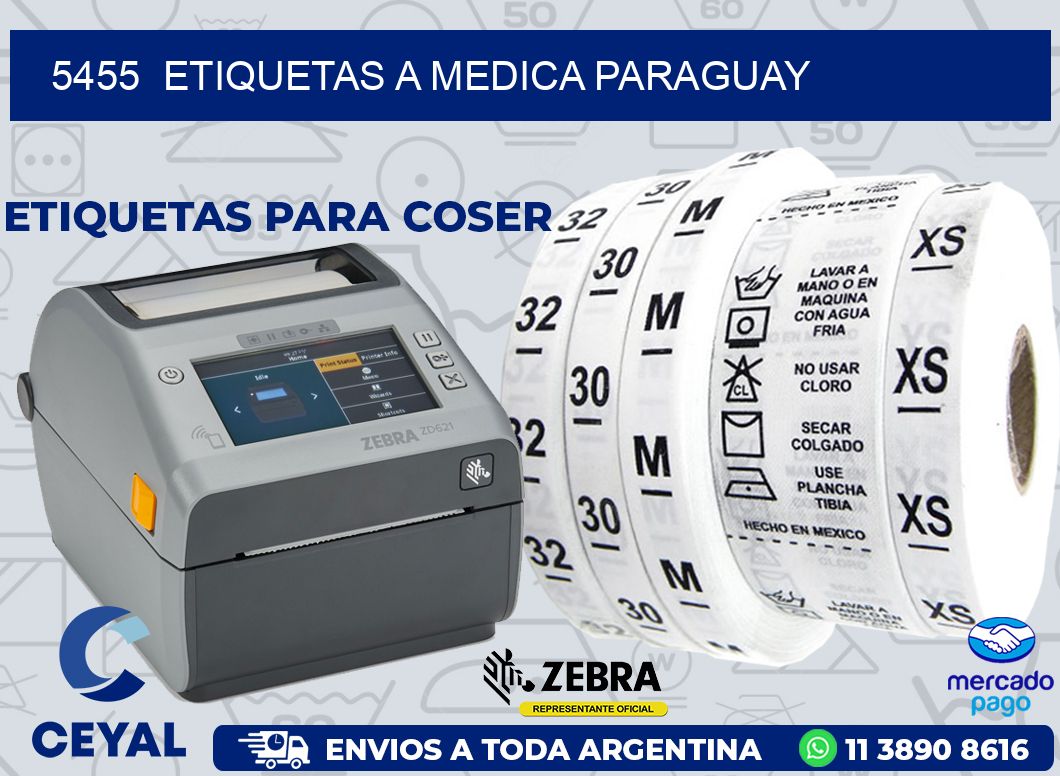 5455  ETIQUETAS A MEDICA PARAGUAY