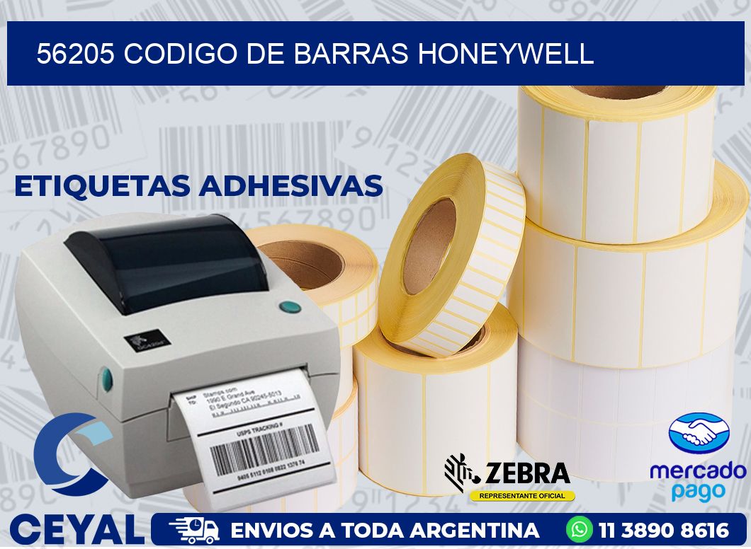 56205 CODIGO DE BARRAS HONEYWELL