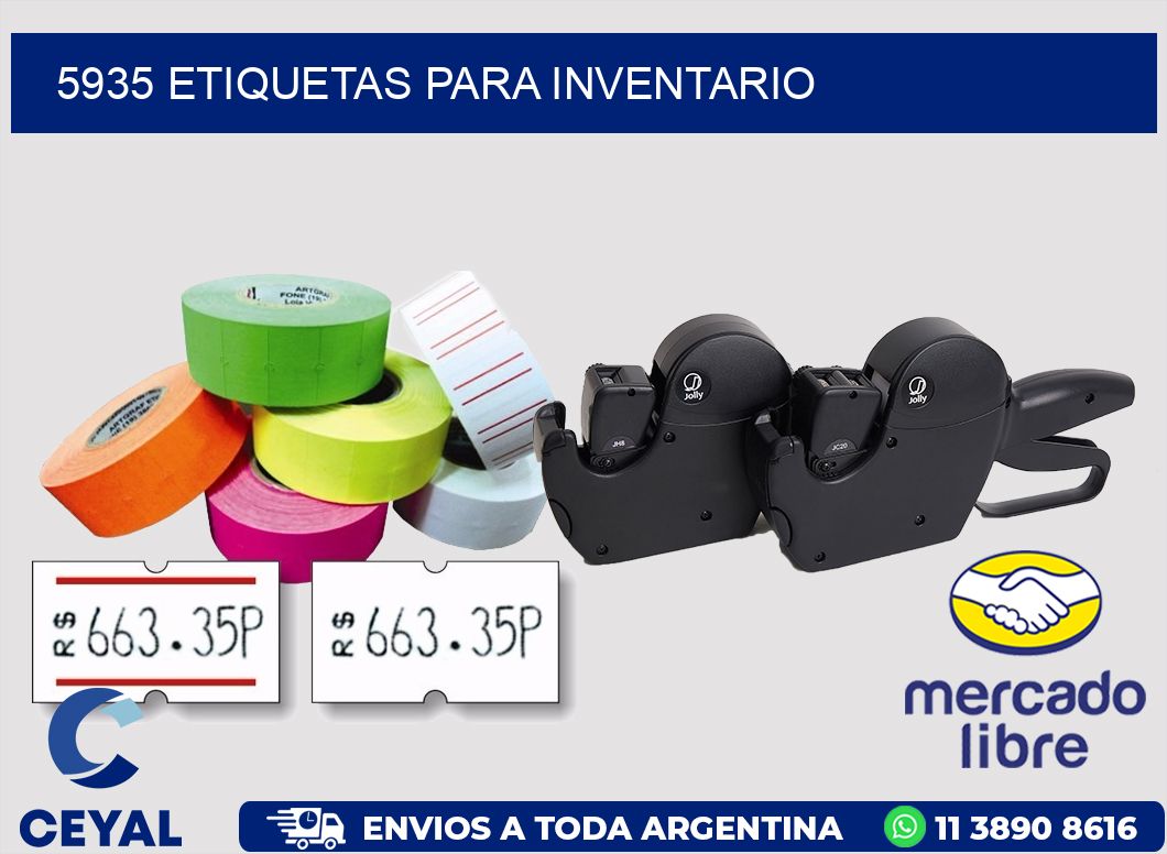 5935 ETIQUETAS PARA INVENTARIO