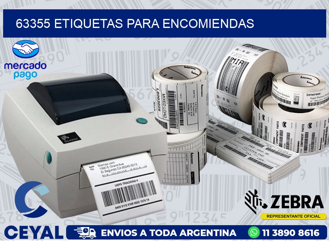 63355 ETIQUETAS PARA ENCOMIENDAS