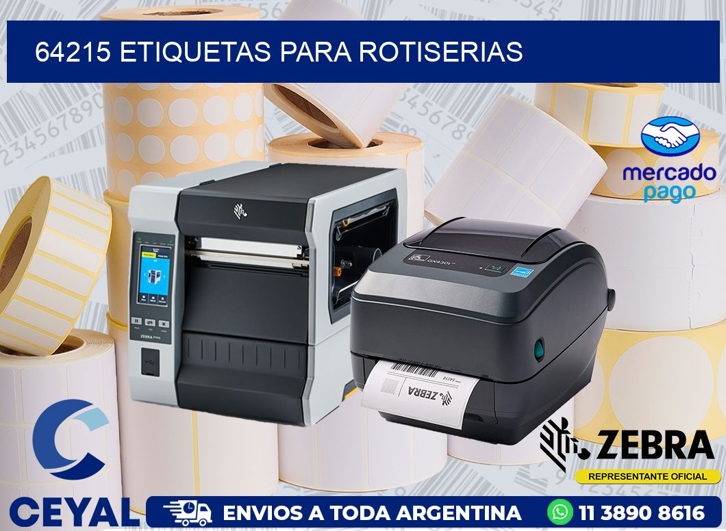 64215 ETIQUETAS PARA ROTISERIAS