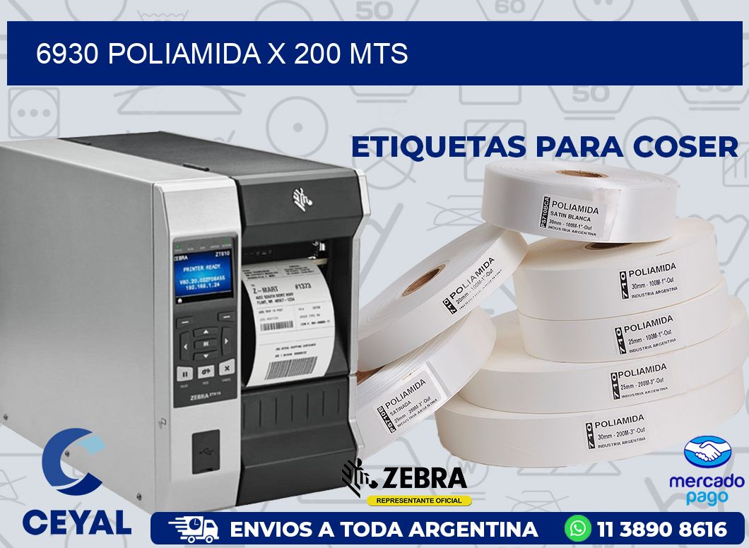 6930 POLIAMIDA X 200 MTS