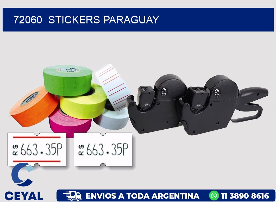 72060  STICKERS PARAGUAY