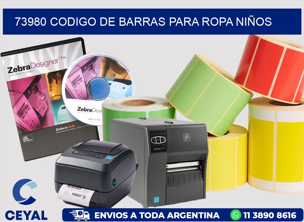 73980 CODIGO DE BARRAS PARA ROPA NIÑOS