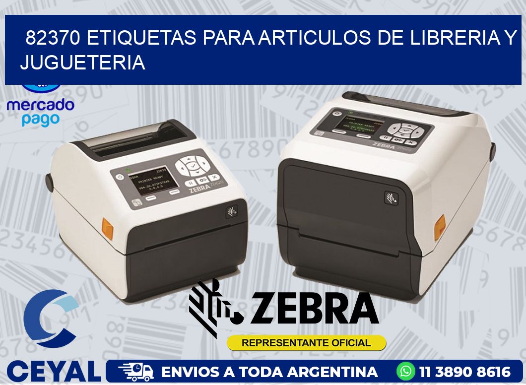 82370 ETIQUETAS PARA ARTICULOS DE LIBRERIA Y JUGUETERIA