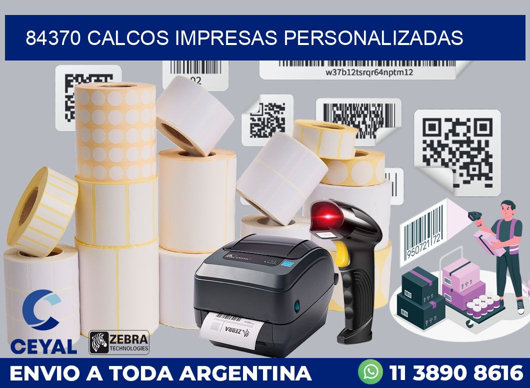 84370 CALCOS IMPRESAS PERSONALIZADAS