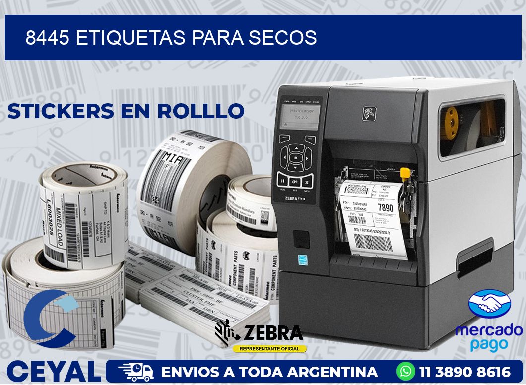 8445 ETIQUETAS PARA SECOS
