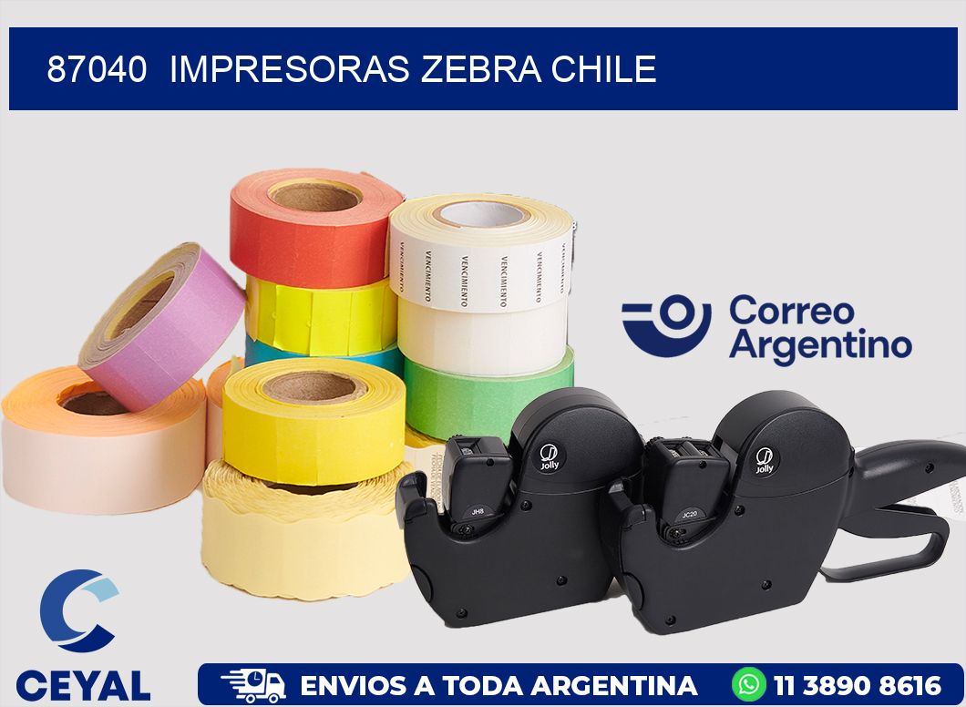 87040  IMPRESORAS ZEBRA CHILE