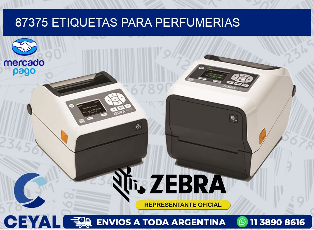 87375 ETIQUETAS PARA PERFUMERIAS